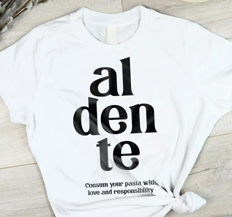 "Al dente" custom t-shirt - TenStickers
