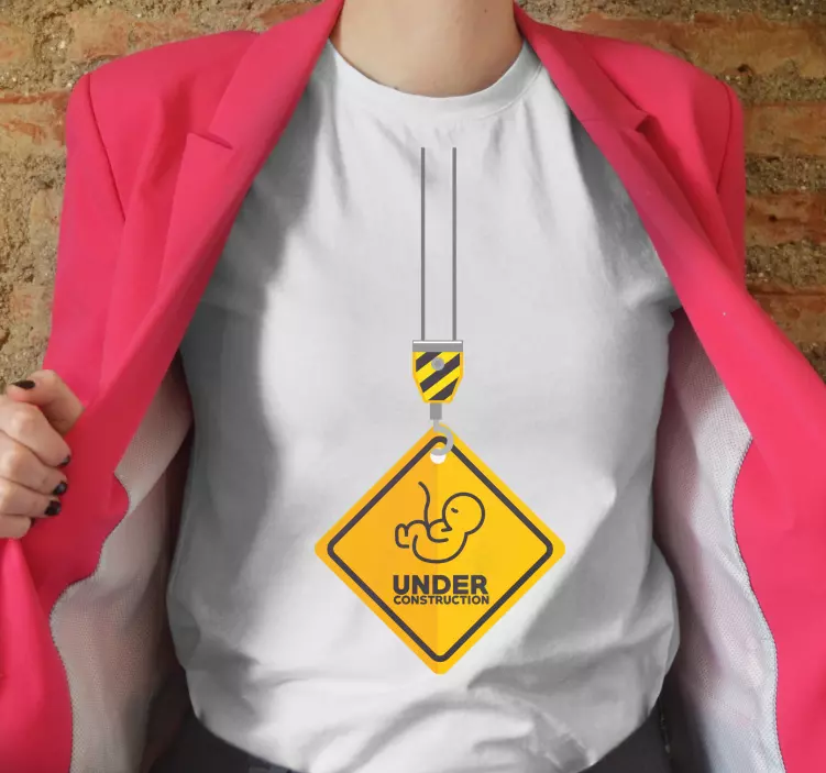 Baby Construction Zone Baby shirt - TenStickers