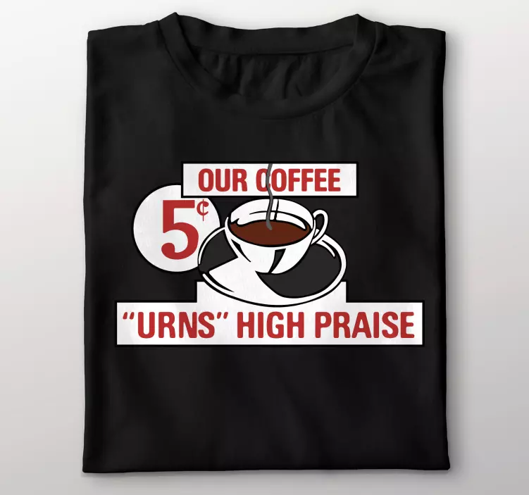 Back to the future coffee sign custom t-shirt - TenStickers