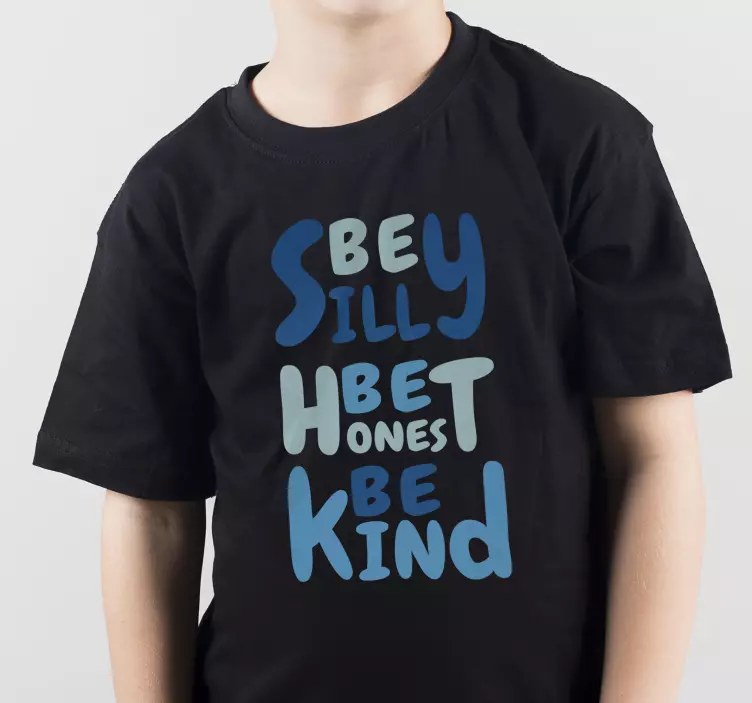 Be silly blue Kids t-shirt - TenStickers