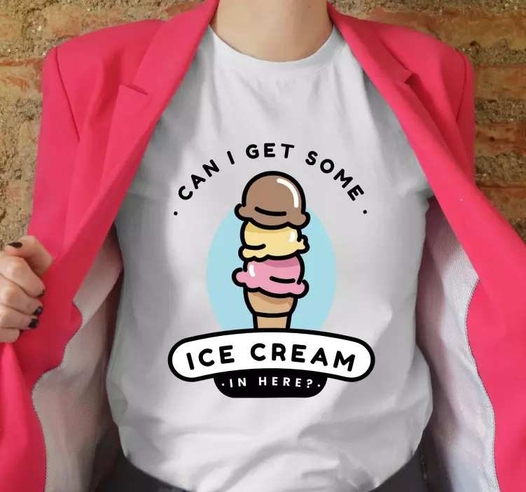 Ice cream cone fun t-shirt - TenStickers