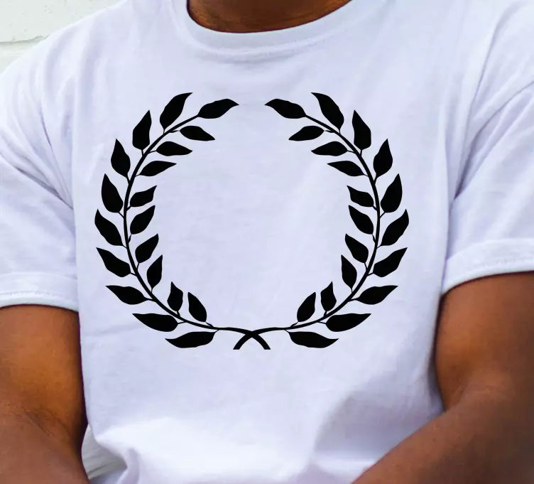Laurel wreath victory icon custom t-shirt - TenStickers
