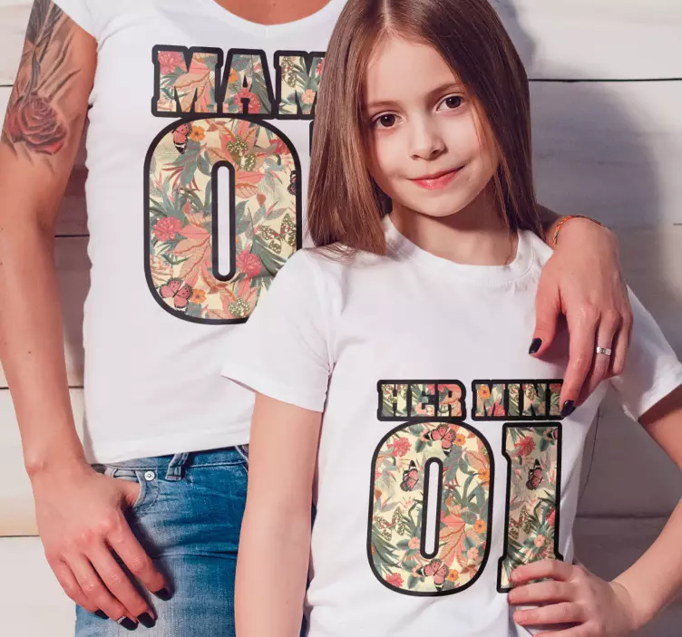 Mama and her mini Mother daughter shirt - TenStickers