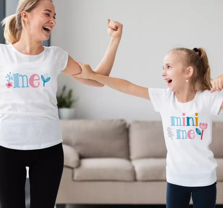 Me and me mini Mother daughter shirt - TenStickers