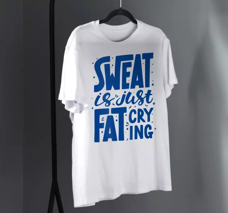 Motivational fitness t-shirt - TenStickers