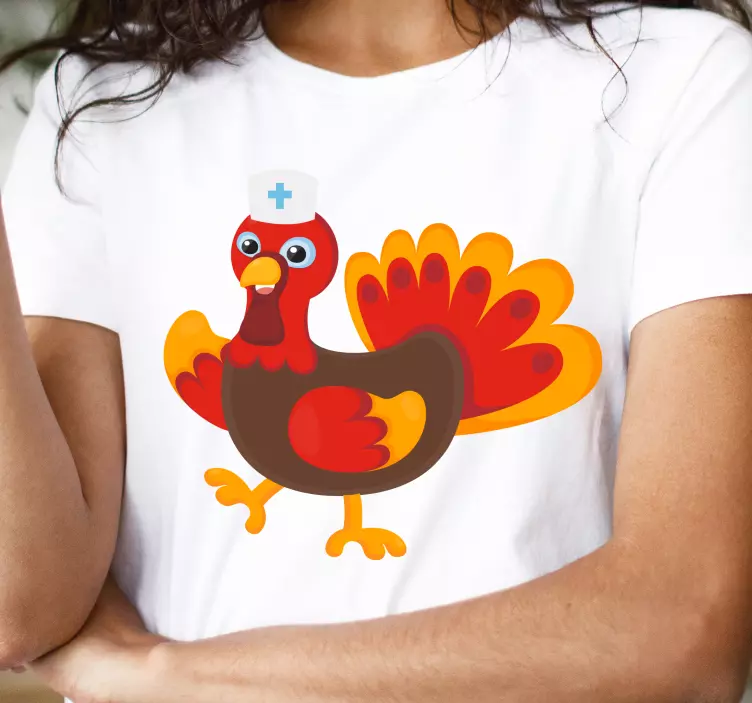 Nurse turkey thanksgiving custom t-shirt - TenStickers