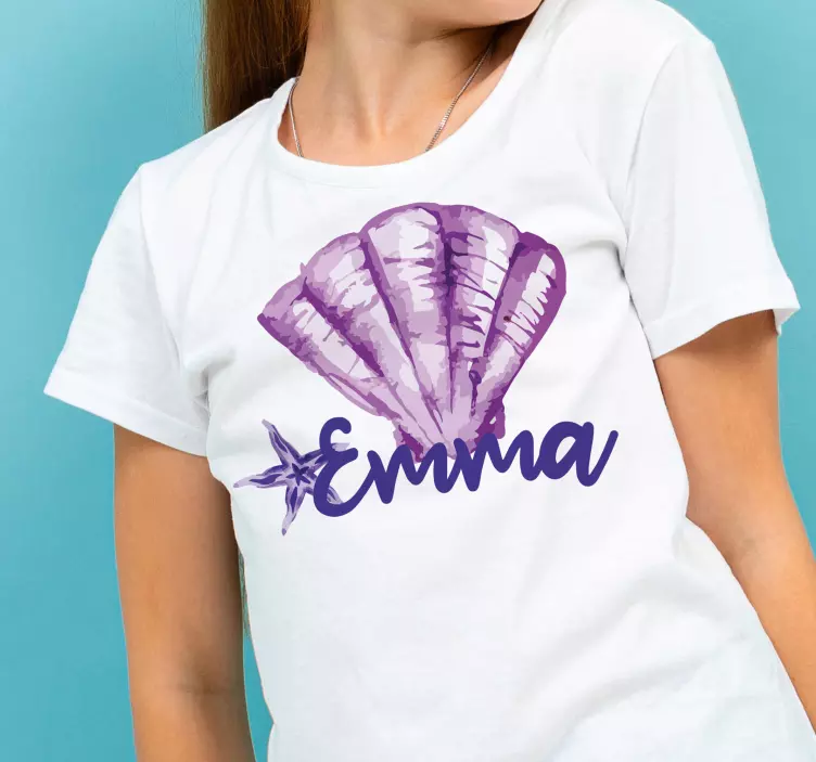 Customizable seashell and star t-shirt - TenStickers