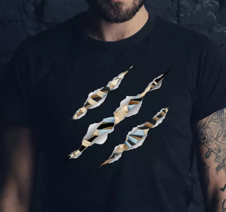 Skeleton ribs Halloween shirt decal - TenStickers