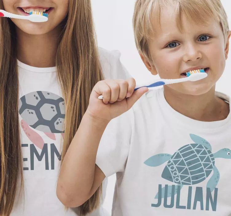 Soft color turtles Kids t-shirt - TenStickers