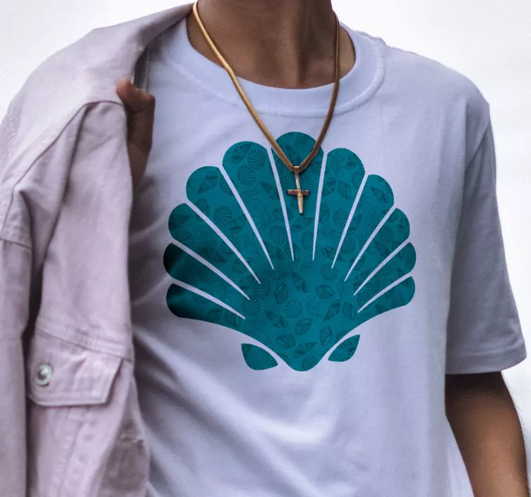 Seashell with other figures t-shirt - TenStickers