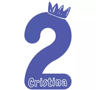 Baby t-shirt celebrating 2nd birthday - TenStickers