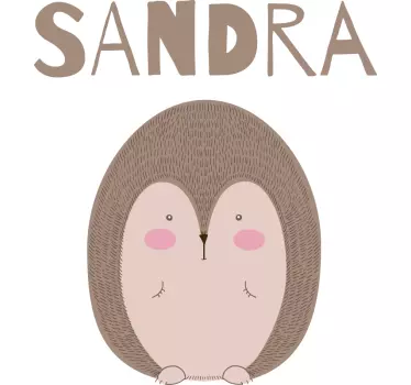 Baby t-shirt with adorable hedgehog design - TenStickers