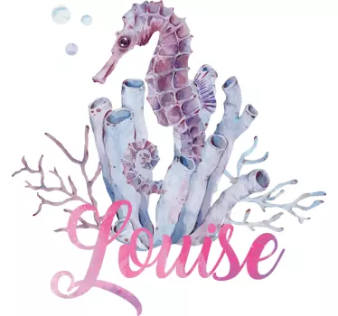 T-shirt with name seahorse name design - TenStickers