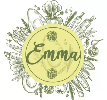 T-shirt with name personalized culinary flavor - TenStickers