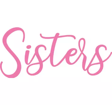 Sisters bonding love t-shirt with name - TenStickers
