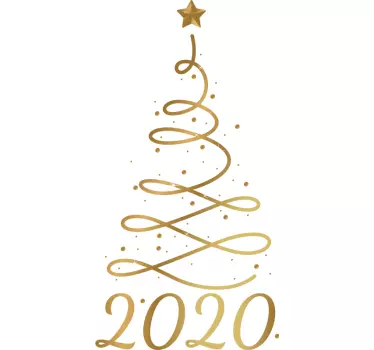 Christmas t-shirt stylish christmas tree design - TenStickers