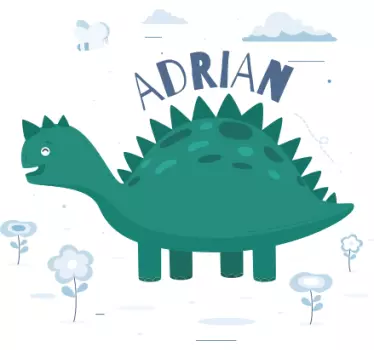 Kids t-shirt with adventurous dino design - TenStickers