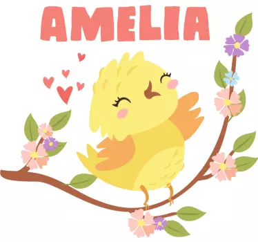 Custom happy chick baby t-shirt - TenStickers