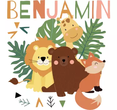 Kids t-shirt charming creature friends - TenStickers