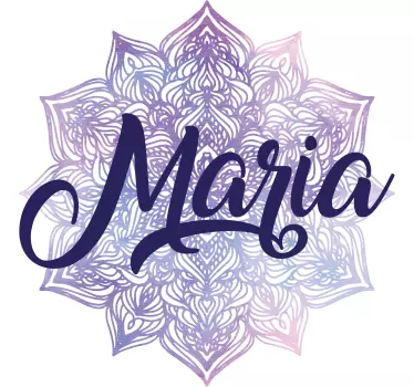 T-shirt with name personalized name mandala - TenStickers