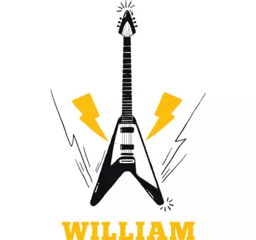 Custom electric guitar t-shirt - TenStickers