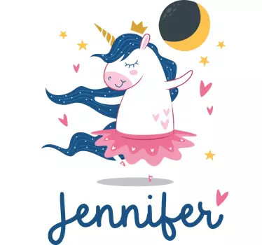 Kids t-shirt cute unicorn ballerina - TenStickers