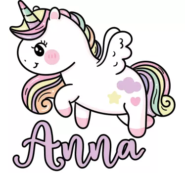 Baby t-shirt with adorable unicorn design - TenStickers