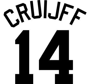 T-shirt with name personalized sports number - TenStickers