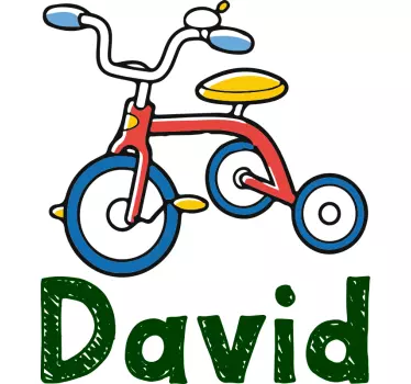 Kids t-shirt with colorful tricycle design - TenStickers