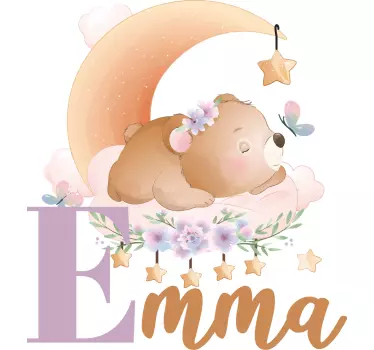 Baby t-shirt sleeping bear on the moon - TenStickers