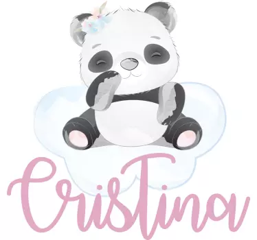 Kids t-shirt with adorable panda design - TenStickers