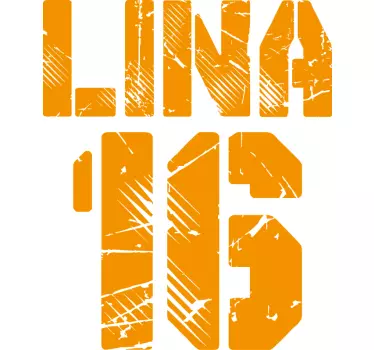 T-shirt with name bold custom name shirt - TenStickers