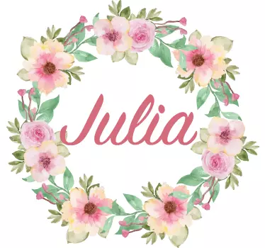 spring flowers T-shirts with name - TenStickers