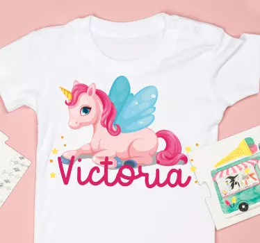 Baby t-shirt cute unicorn design - TenStickers