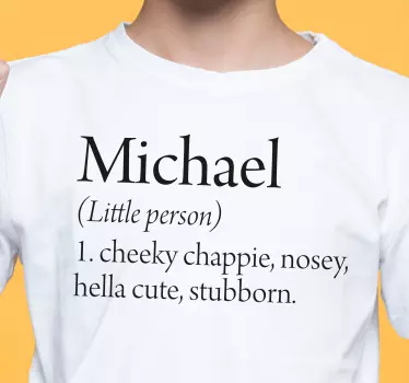 Baby t-shirt personalized little one - TenStickers