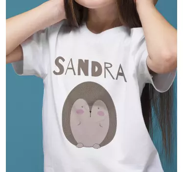 Baby t-shirt with adorable hedgehog design - TenStickers