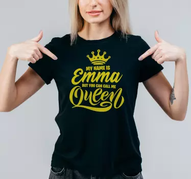 Call me Queen. T-shirts with name - TenStickers