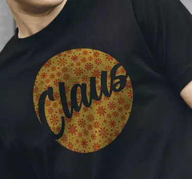 Christmas t-shirt with jolly claus design - TenStickers