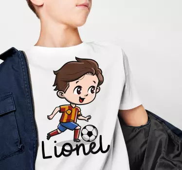 Cute soccer player kids t-shirt - TenStickers