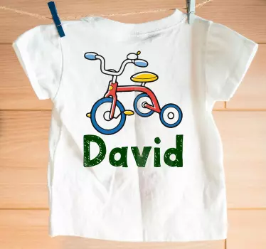 Kids t-shirt with colorful tricycle design - TenStickers