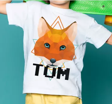 Kids t-shirt with fox character illustration - TenStickers