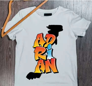 Modern graffiti custom name shirt - TenStickers