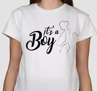 Mother and daughter t-shirt it's a boy announcement - TenStickers