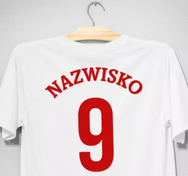 T-shirt with name custom athlete number - TenStickers