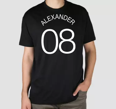 T-shirt with name customized name number - TenStickers
