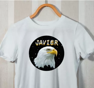 T-shirt with name eagle head by javier - TenStickers