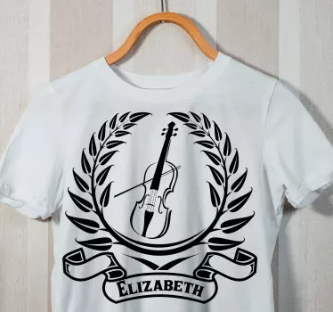T-shirt with name musical laureate badge - TenStickers