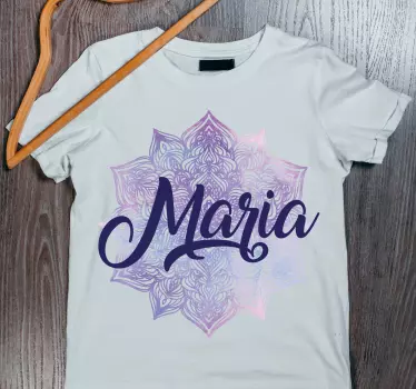 T-shirt with name personalized name mandala - TenStickers