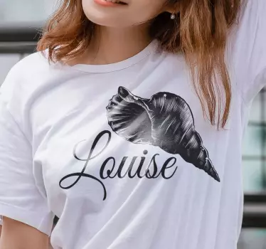 T-shirt with name personalized shell name - TenStickers