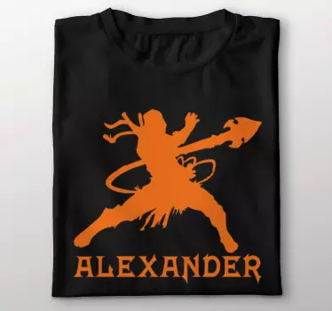 Warrior with name t-shirt - TenStickers